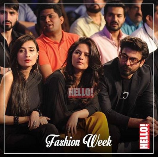 HELLO_Pak's tweet photo. In this month's #Hello you get an all access pass to #PSFW17 with exclusive shots from the side of the ramp - we caught Fawad &amp; Sadaf Khan ✨ https://t.co/3Ce1LFO7jt