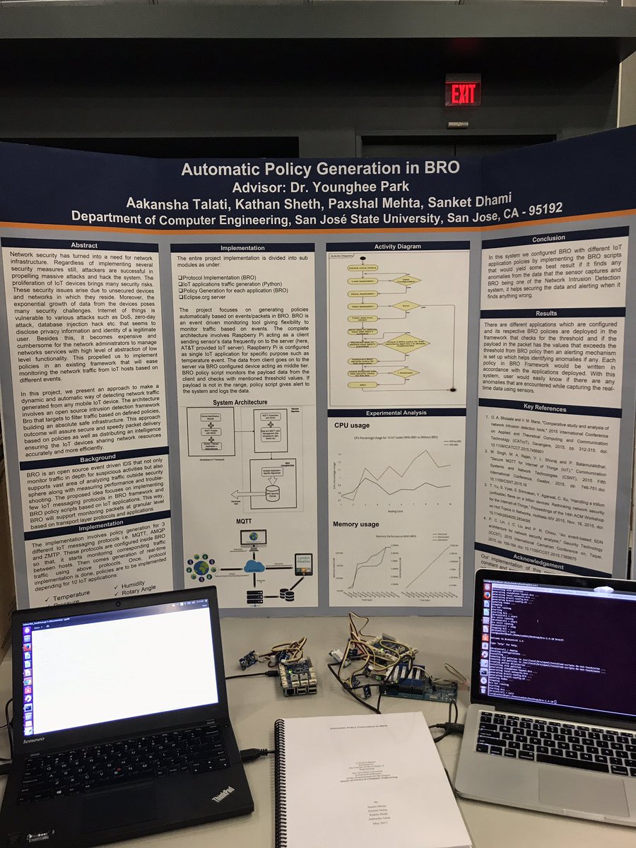 HardwareHustler's tweet image. Sjsu expo #MasterProject #graduation2017isNear #finaldays #SJSU #ComputerEngineer @SJSU @sjsu