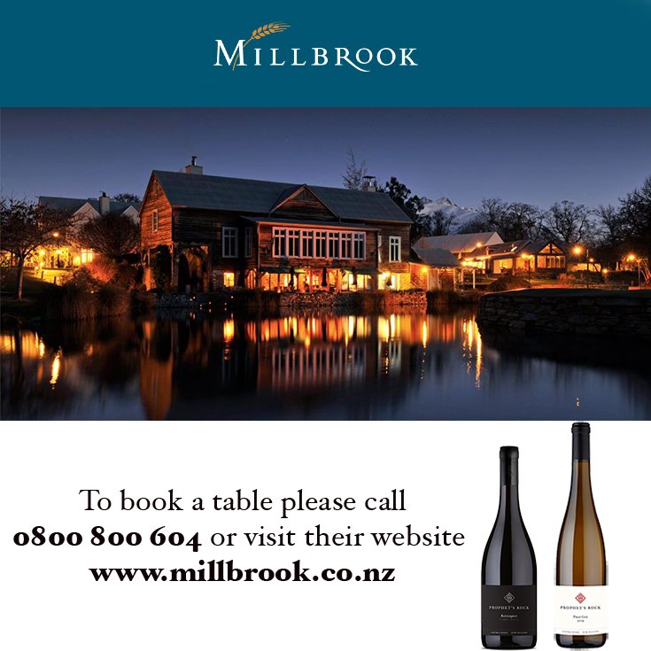 Enjoy Prophet’s Rock Retrospect Pinot Noir 2012 and Pinot Gris 2015 when you dine at the Millhouse Restaurant, Millbrook Resort, Arrowtown