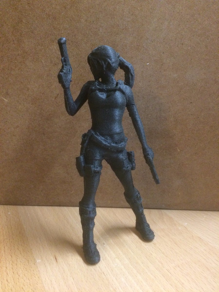 DigiDink's tweet image. Printed with ProMatte filament and no post-processing! @typeamachines #ProMatte #3dPrinting #TombRaider thingiverse.com/make:339048