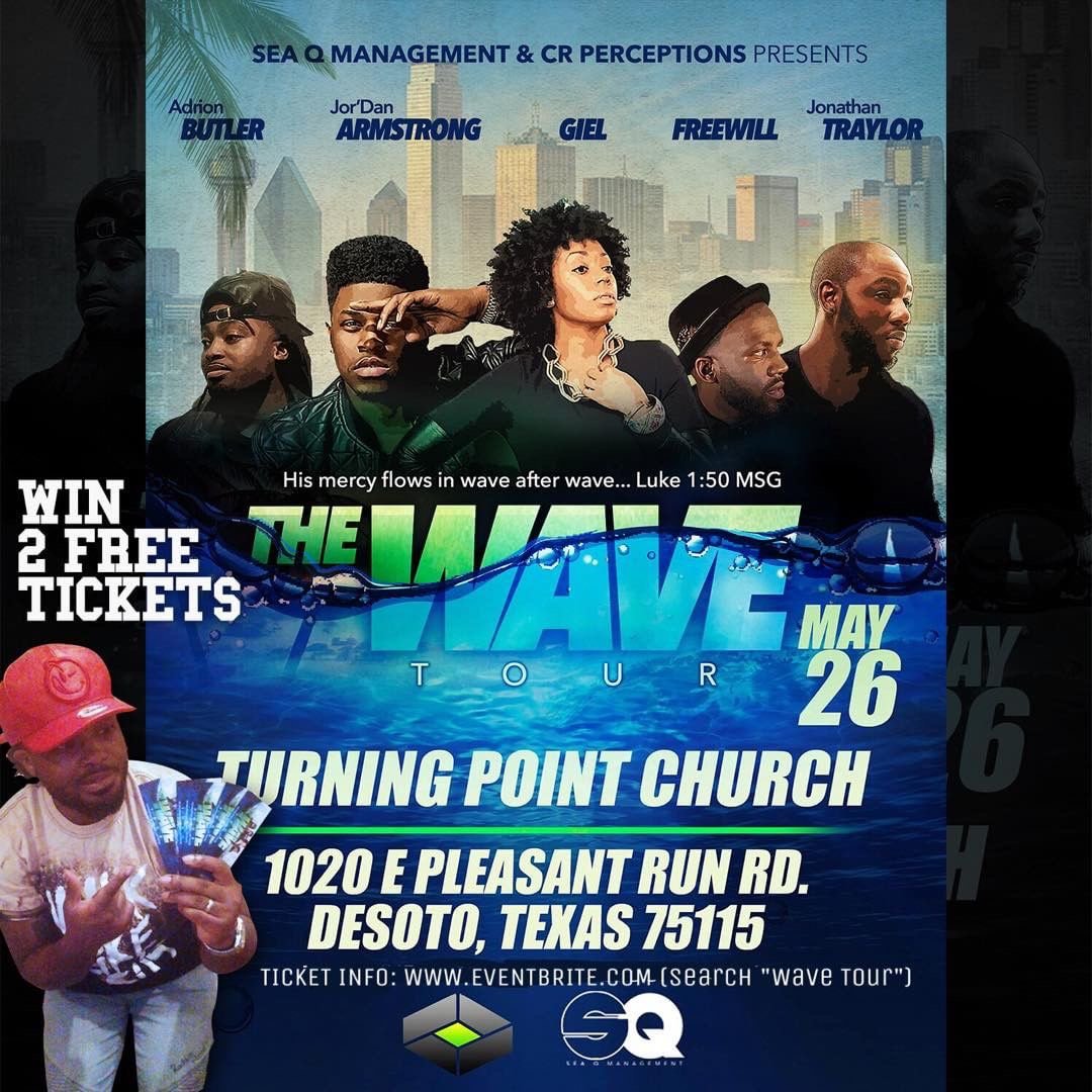 FAITHFORWARD365's tweet photo. Excited for my people. Some of the most amazing talent I’ve witnessed in a long time. #TheWaveTour is going to be bananas! Don’t miss it! 👊🏾 https://t.co/yZVZAqKCGi