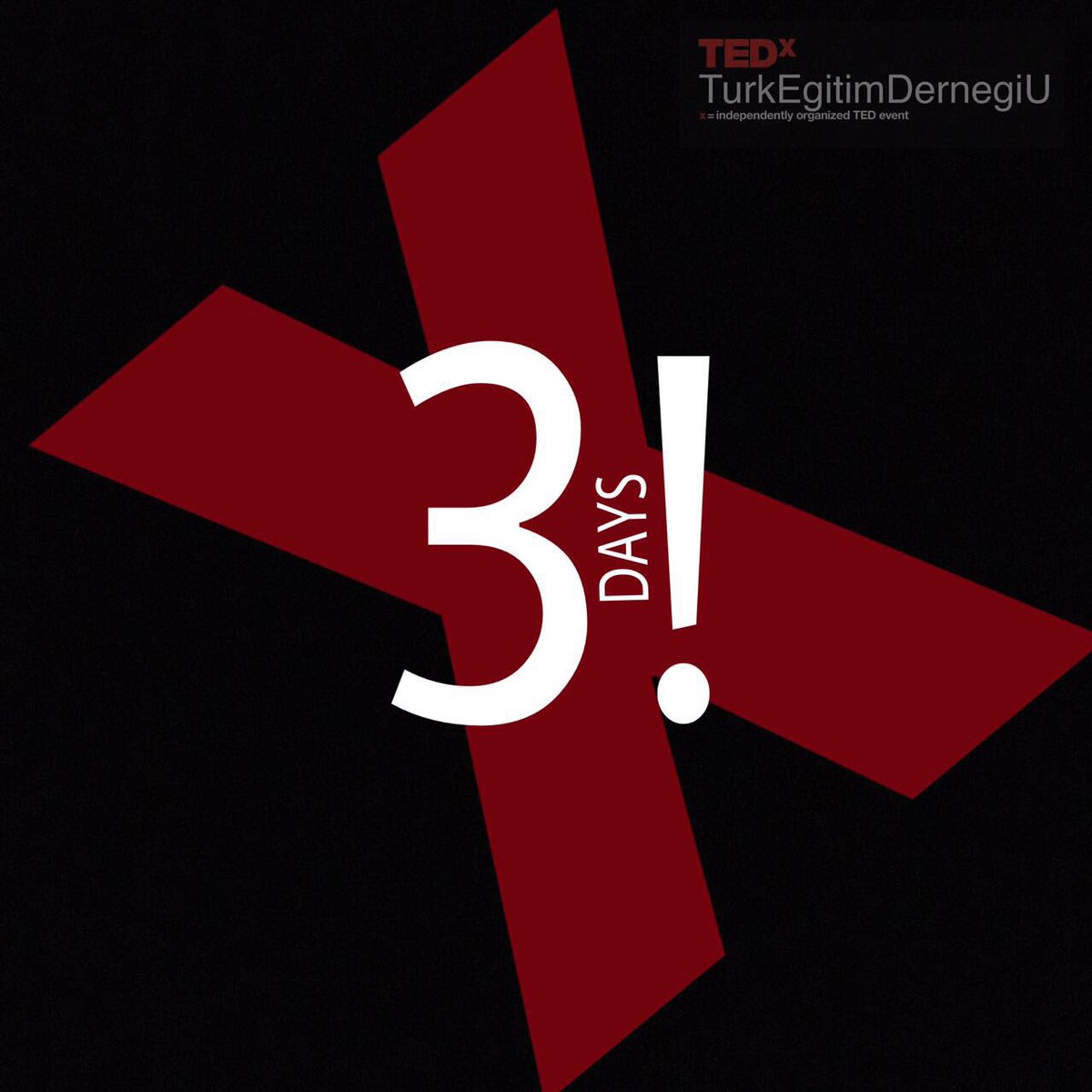 TEDxTurkEgitimDernegiU "Farklının Yankısı"na 3 gün kaldı. Biletler bugün 11.00'de satışta !!