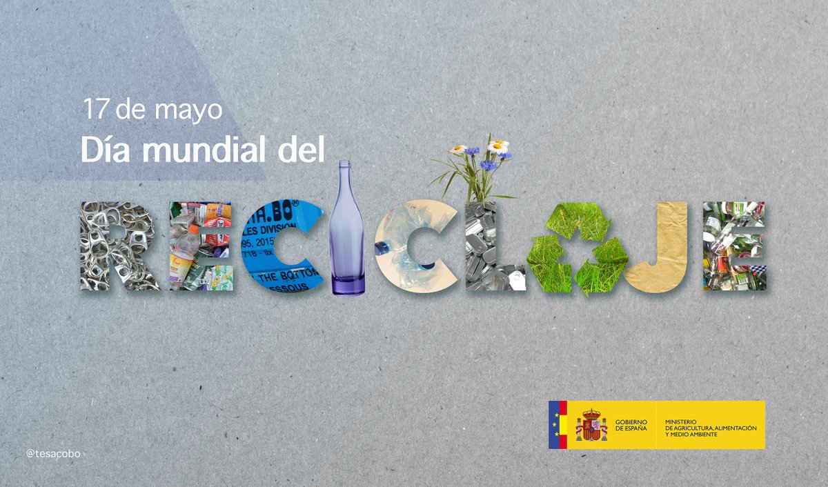 gobmapa's tweet photo. ♻️Feliz #DiaMundialDelReciclaje Reciclar es:
-Proteger los recursos naturales
-Reducir contaminación
-Mitigar el cambio climático
Recicla! https://t.co/kvBYZwBB6B