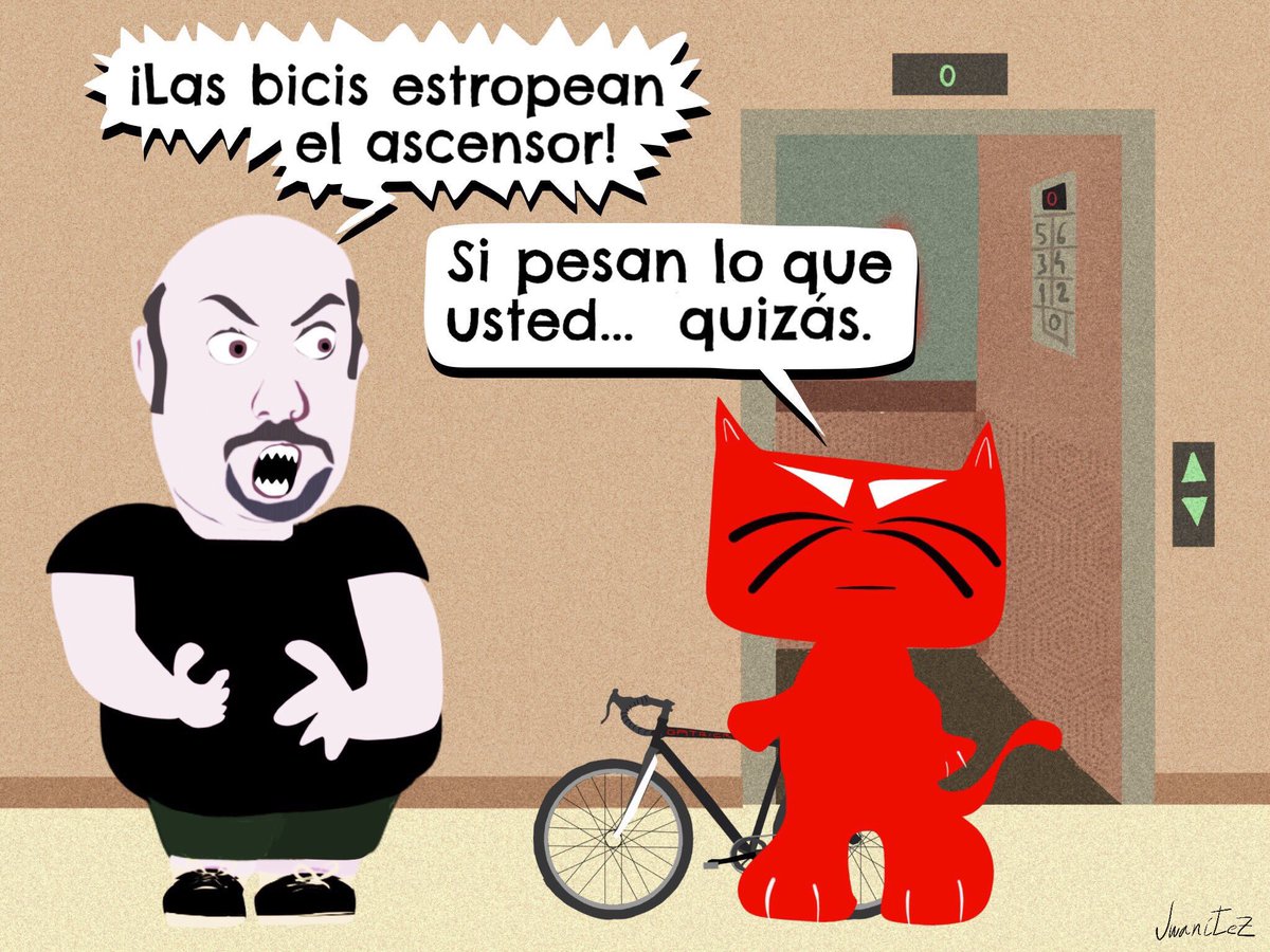 peraltez's tweet photo. ¿Tu bici es "machina non grata" en la comunidad de vecinos? https://t.co/UEENTlXbKJ