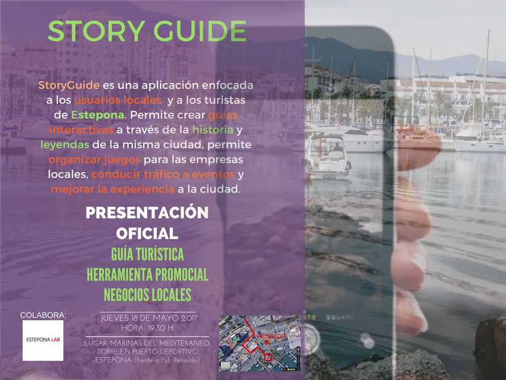 mkarmengomez's tweet image. Si tienes un negocio local en #Estepona te interesa conocer la nueva #App  #StoryGuide, una app enfocada al turismo y los negocios locales.