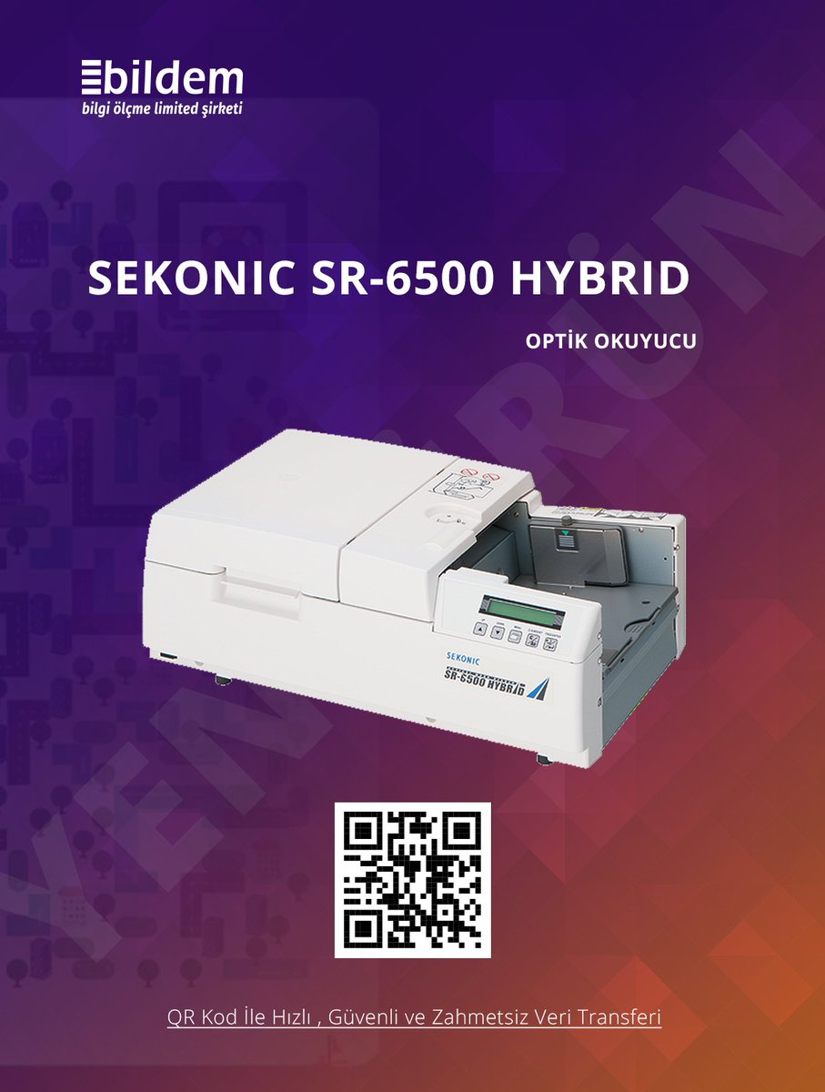 bildemomr's tweet photo. PROFESYONELLERE ÖZEL!
Detaylı Bilgi:02164142431
#sekonic #optikokuyucu #omr #opticalmarkreader #qrcode #barkod #scan #karekod #optikform https://t.co/GbMYtJtKPX