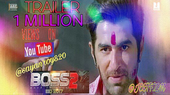 sayanroy820's tweet photo. Congrats. ... #BOSS2TRAILER Out now
@jeet30 @subhashreesotwe @NusraatFaria @babbachi @JeetzFilmworks https://t.co/GfaOeQJm2O