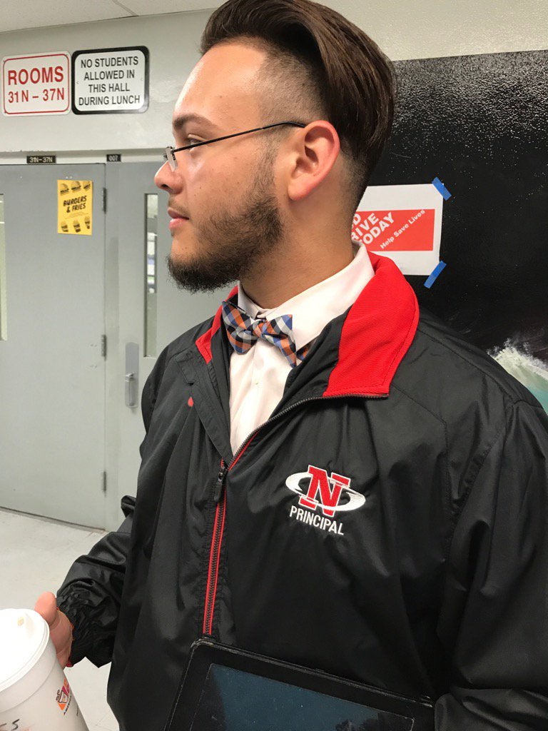 Hurricane_AP's tweet photo. Mr Valachovic couldn't make it today so we have a new principal. @nehs_sga @NHS_Magnet @NortheastBBall @NEHS2017 https://t.co/zB15nukFXF