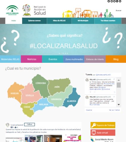 <a href="/AndaluciaRELAS/">RELAS - Red Local de Acción en Salud de Andalucía</a> se une #RecetaLinks con redlocalsalud.es. Actividad, recursos, información para #localizarlasalud en los municipios!