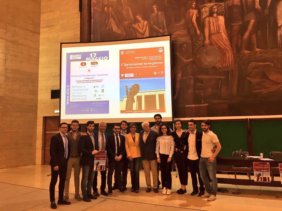 SapienzaRoma's tweet photo. #now: Giornata mondiale contro l'#ipertensione arteriosa alla Sapienza, con @CroceRossaRoma (ora, Rettorato) ➡️ https://t.co/7rf15slS9X https://t.co/FwTgVAKzCj