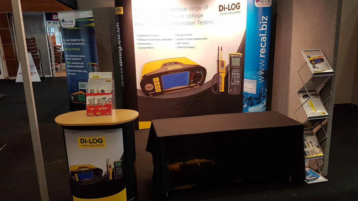 DilogGroup's tweet photo. All ready to go for the @officialNICEIC #NICEICLive tomorrow. Come and see our New #17thEdition #MFT #SafeIsolation & #Lockout Kits #Epsom https://t.co/mEoScIaJrA