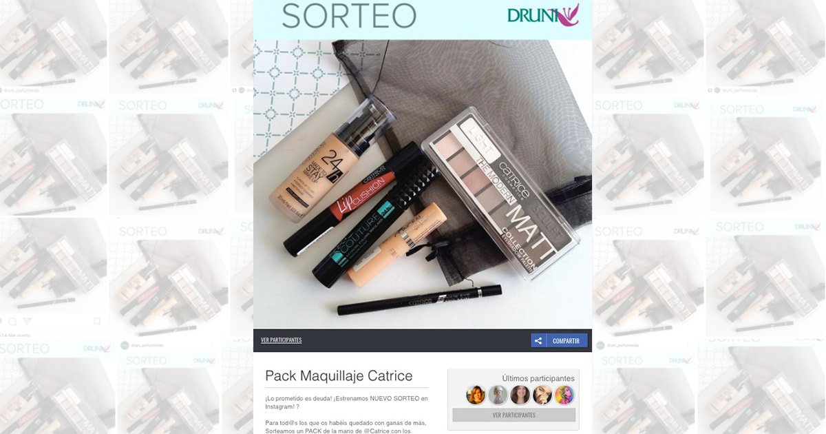 Easypromos's tweet photo. Conoce el #CasodeÉxito de #Druni y #Catrice, y aprende cómo realizar un #sorteoenInstagram efectivo. → https://t.co/dmpGcfqcvg https://t.co/4N8Cu0atps