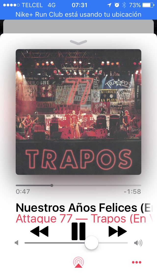 AsiEsMonterrey's tweet photo. Que buen disco de @attaque77ok no me canso se escucharlo cuando salgo a caminar #KeepWlaking #NotNeedRun https://t.co/TuDoAn146j