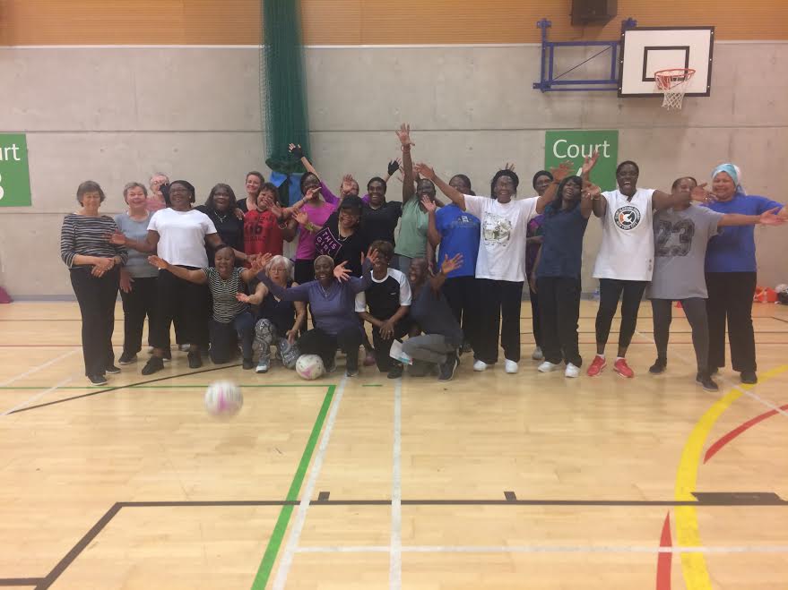 Very first walking netball session at Streatham Leisure centre!! 
#walkingnetball #englandnetball