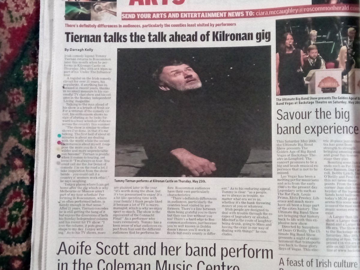 <a href="/RoscommonHerald/">Roscommon Herald</a> Delighted to get chance to write on a few subjects I feel strongly about as well as talking to one of my all-time heroes!
