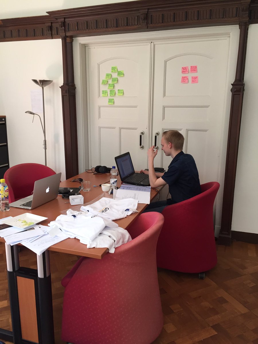 Ook met warm weer wordt er hard gewerkt bij Gight!