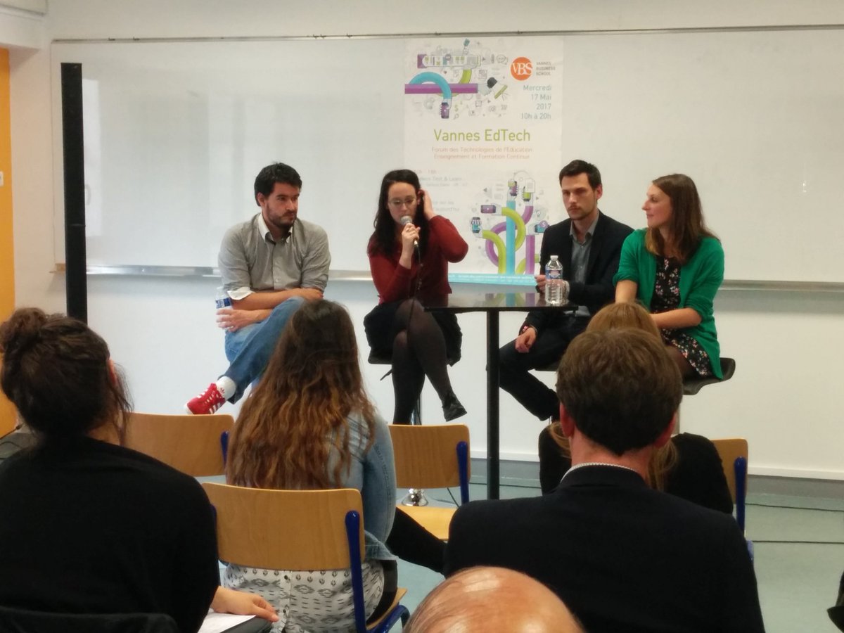1ère conf #VannesEdTech les métiers d'aujourd'hui et de demain : Datascientist, Community Manager, Expert Blockchain, Happiness Officer