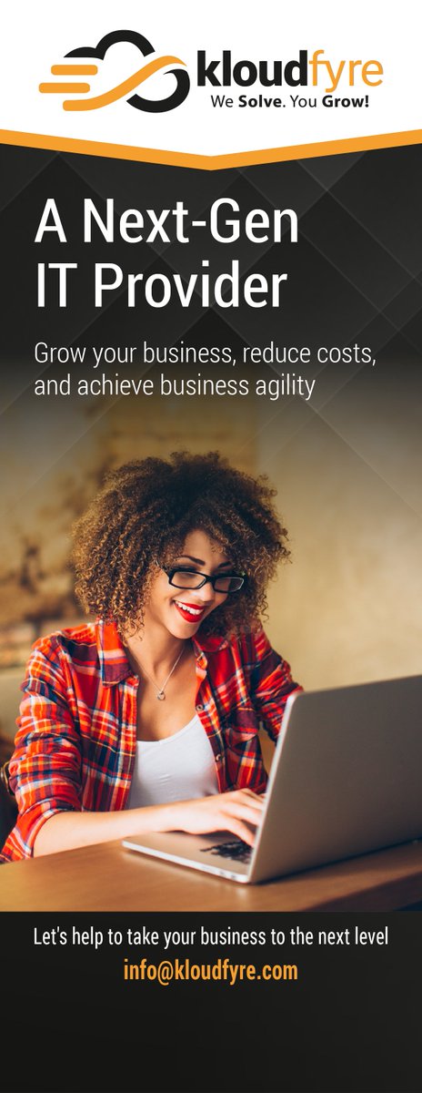 kloudfyre's tweet image. New banner designed, and shipped. We are preparing for our Lunch & Learn event in June. #DisasterDemo #SecurityDemo #NextGenIT