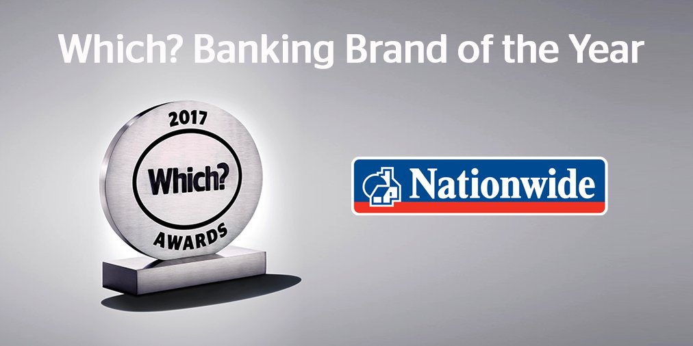 WhichUK's tweet photo. For banking you can bank on, the Which? Banking Brand of the Year 2017 is @AskNationwide #WhichAwards2017 https://t.co/RvPUL4XzL7