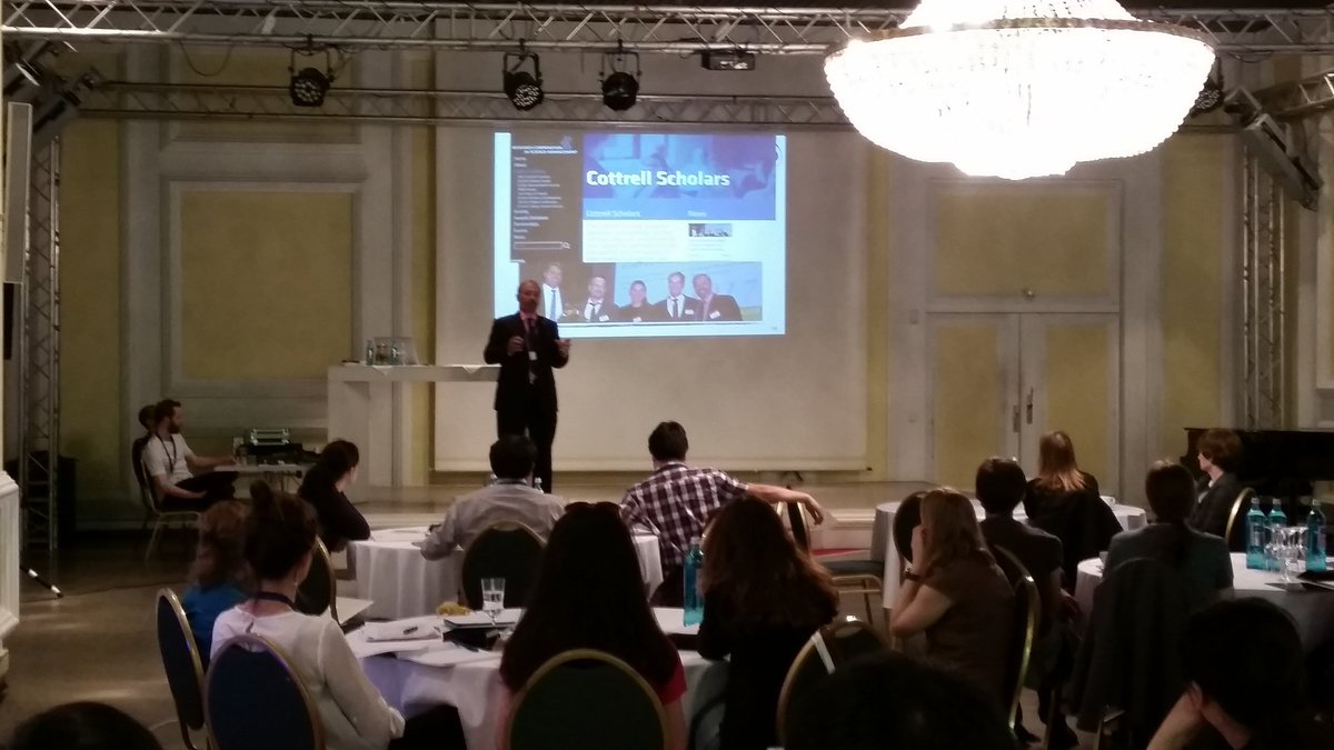 rwluddite's tweet photo. The first Bridges-to-Germany workshop is well underway #RCSA #Cottrell #FulbrightKomission @EveryWhereChem @avhstiftung @daad_germany https://t.co/hbYi5dD6WW