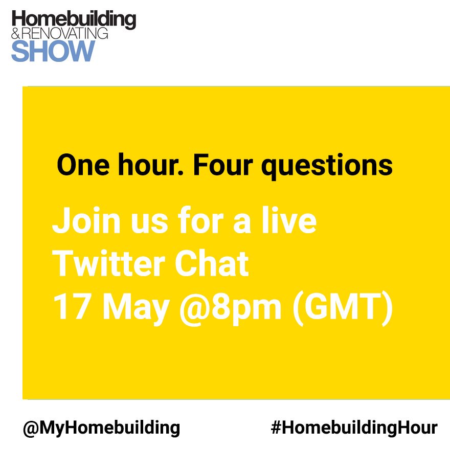 HellenHBRshow's tweet photo. TONIGHT - Calling all exhibitors!! #HBRshow17 Share your views, give your feedback and offer your advice @MyHomebuilding #HomebuildingHour https://t.co/rd3YHvlGaR