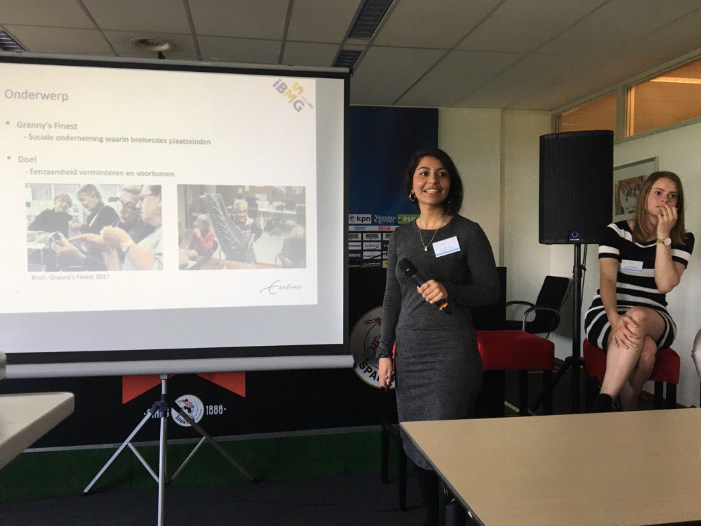 Tayaba Akseer vertelt over sociale onderneming Granny's Finest, als scriptieonderzoek bij iBMG/EUR #ngoz
