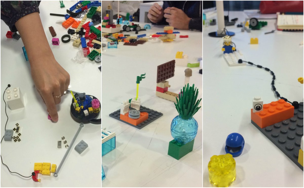 interkatie's tweet photo. I learned that lego is a great tool for prototyping service ecosystems thanks to @Co_workshops #bcnsdw https://t.co/5zT0UgeWiz