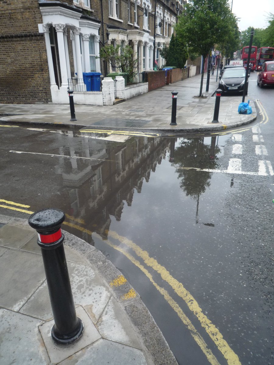 Hi <a href="/lb_southwark/">Southwark Council</a>, any plans to sort out the levels at the newly reconfigured Bonsor st/Southampton Way junction?