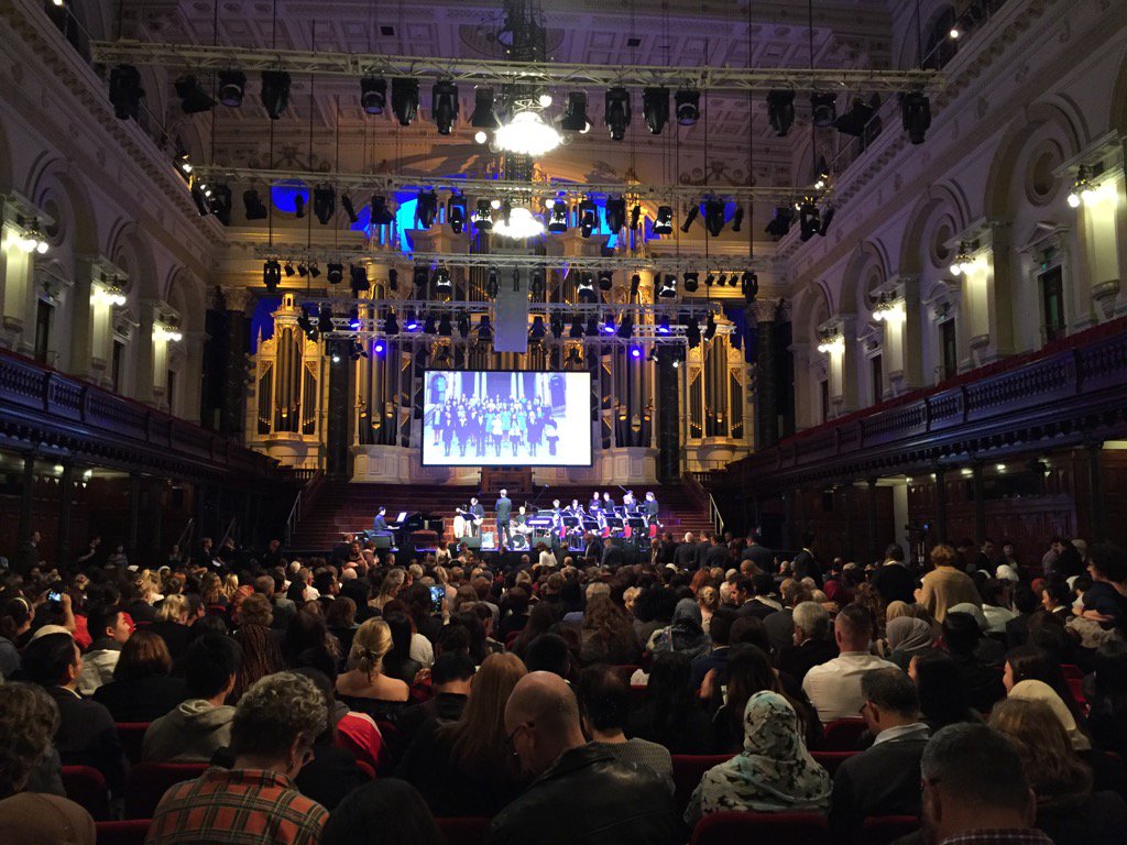 Very proud of the Public Education Foundation tonight, a packed Town Hall celebrating public education #ProudlyPublic