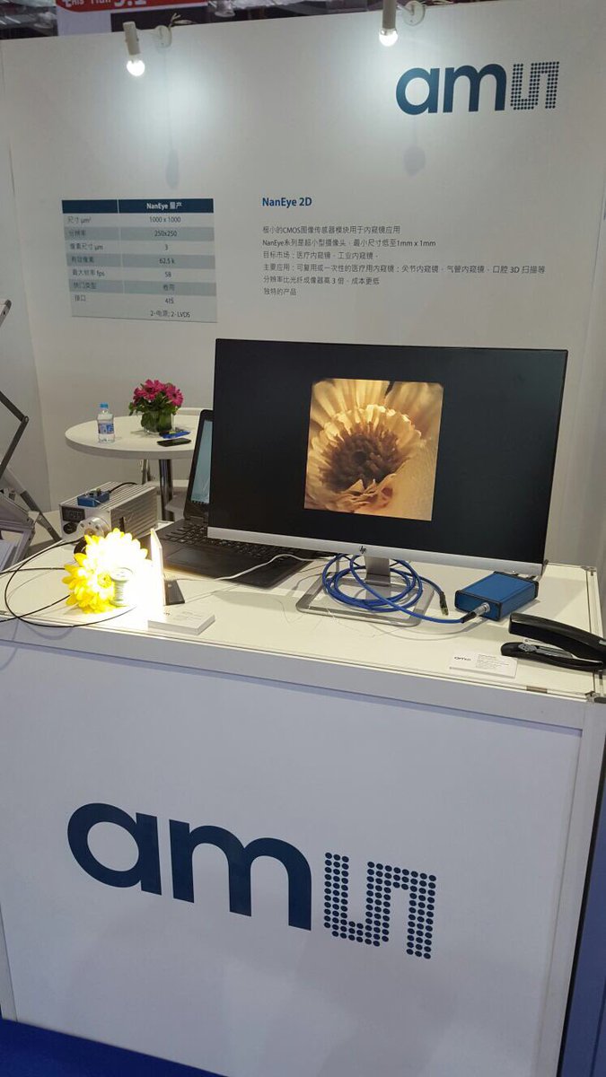 CMOSISsensors's tweet image. Meet our experts and get inspired by our award winning #naneye products at #cmef #CMEF2017. @amsAnalog