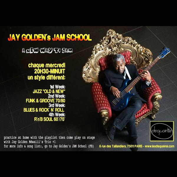 Ce mercredi 17 mai <a href="/LesDisquaires/">Les Disquaires</a> : Jay Golden's Jam School
http://lesdisquaires