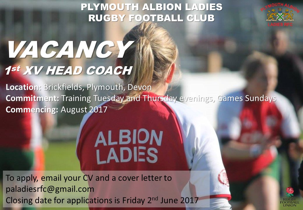 IvyLadiesRFC's tweet image. We're looking to recruit a Head Coach for next season.To apply or for more info please visit:plymouthalbion.com/ladies-head-co… @devonRFU @lewis17_mike
