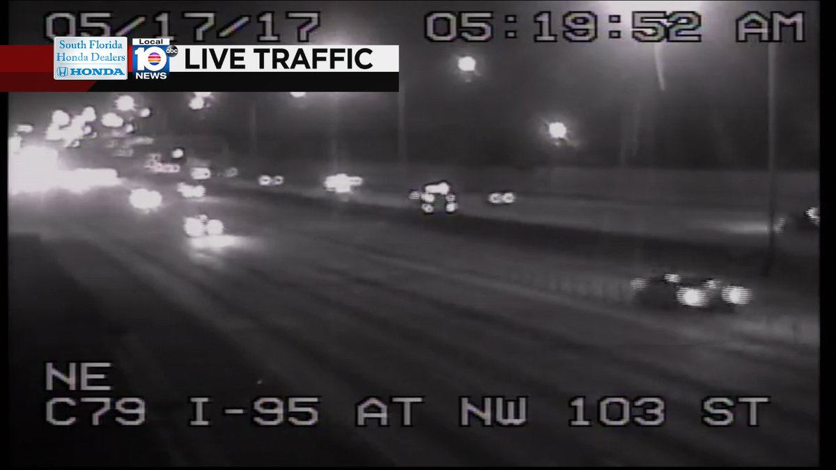 Crash on I-95 NB Express at NW 103rd St #traffic #miami https://t.co/rCyzURQhzT