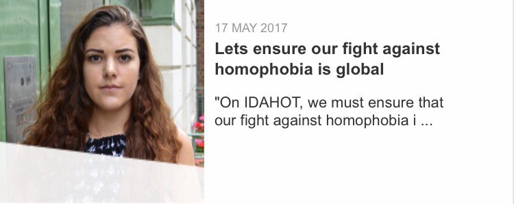 NUS_LGBT's tweet image. On #IDAHOBIT2017 @Bi_Melantha writes about how we must fight homophobia, biphobia and transphobia globally 🌎

nusconnect.org.uk/articles/lets-…