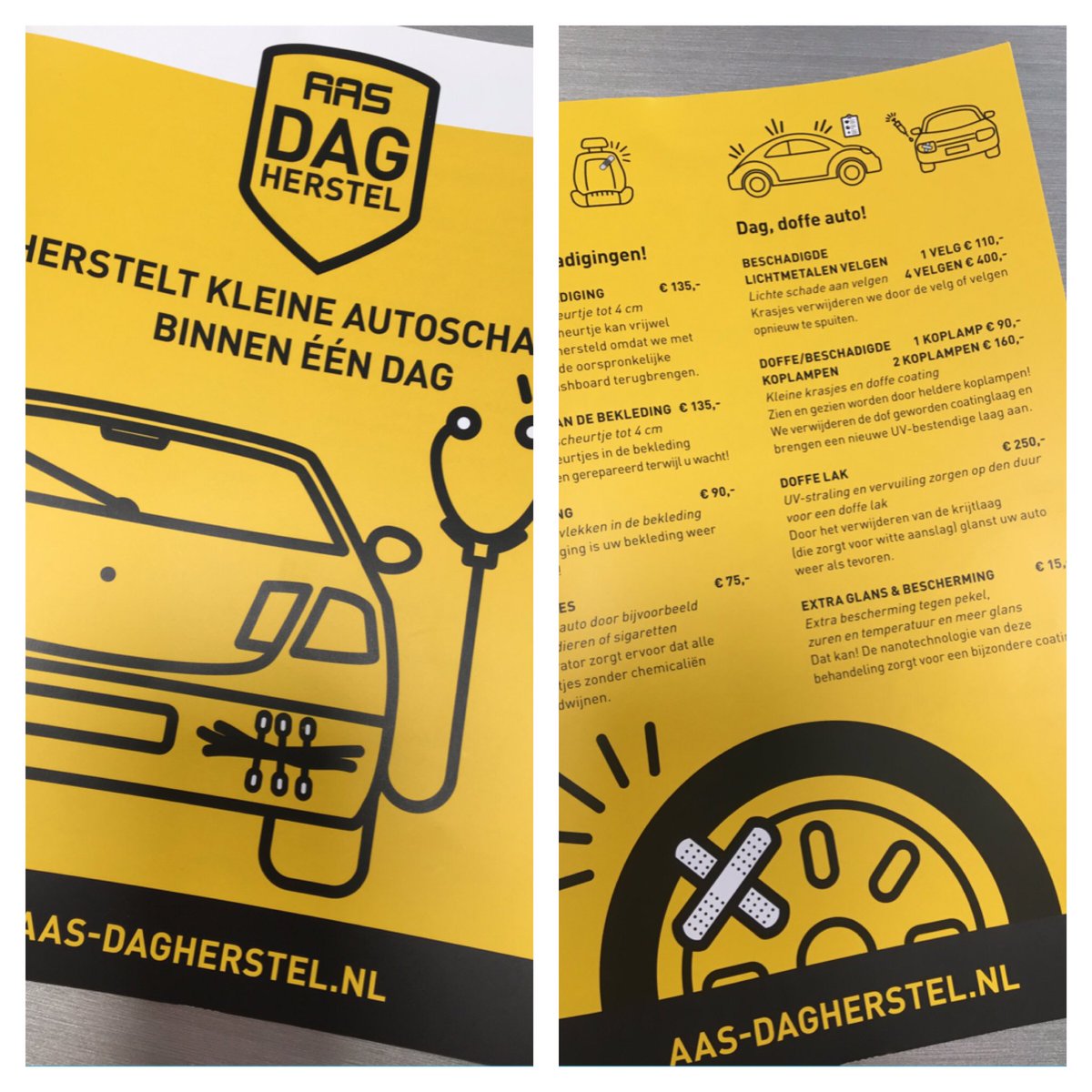 Nieuw!!! DAGHERSTEL bij ASU dashboardbeschadiging-nare luchtjes-krasje-sterretje-doffe lak-etc. Mail een foto van de schade naar info@asu.nl