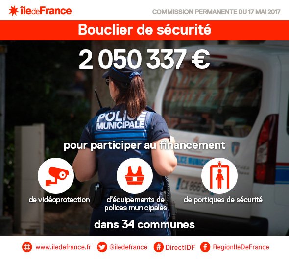 iledefrance's tweet photo. Bouclier de sécurité : la Région continue d'investir pour mieux protéger les franciliens et finance l'équipement des communes #DirectIDF https://t.co/ff1ax8yHDN