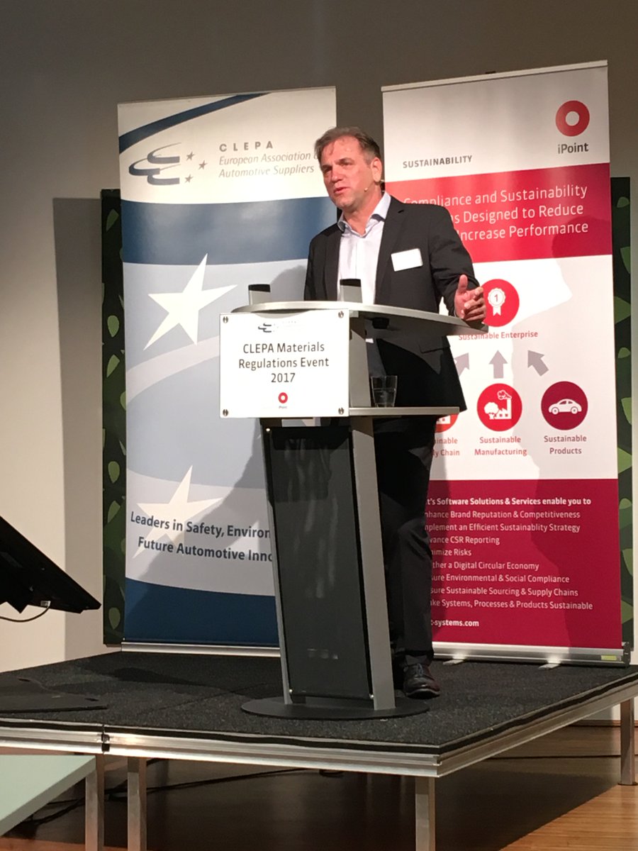 iPointWorld's tweet photo. iPointCEO @JoergWalden's welcome speech @CLEPA_eu #Materials Regulations Event | #blockchain #conflictminerals #camds #lca #circulareconomy https://t.co/ECIGBpAtav