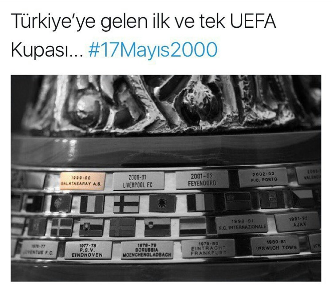 syslocked's tweet photo. #17Mayıs2000
Kastımız bu.! 
Varsa gucunuz adinizi yazdirin herhangi bir avrupa kupasina https://t.co/mRCm9pF5vz