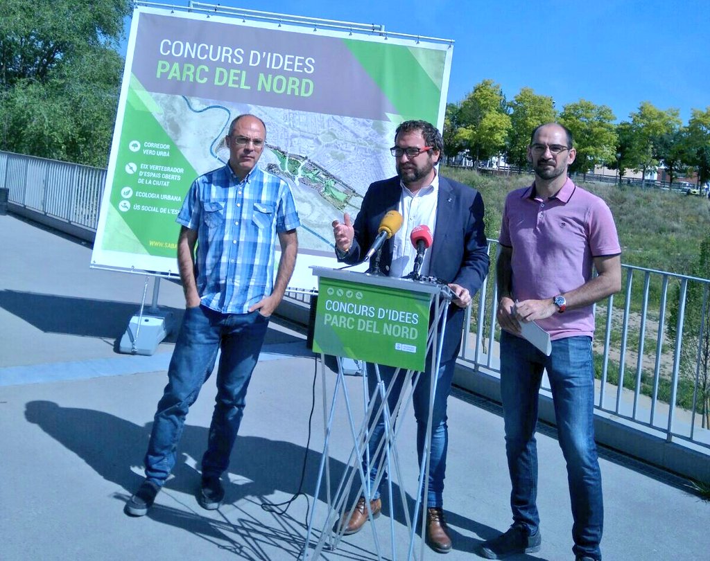 Roda de premsa #ParcDelNord: pel govern de #Sabadell és una de les inversions prioritàries i x això destinem 2'65M€ per a fer-ho realitat!