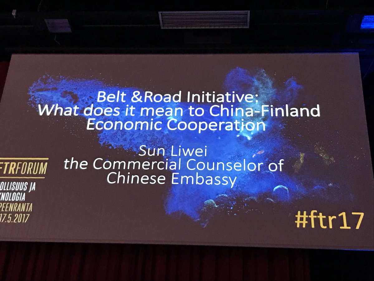 FTRForum's tweet photo. First speaker: Sun Liwei, the Commercial Counselor of Chinese Embassy #FTR17 https://t.co/ZyaH9PleF6