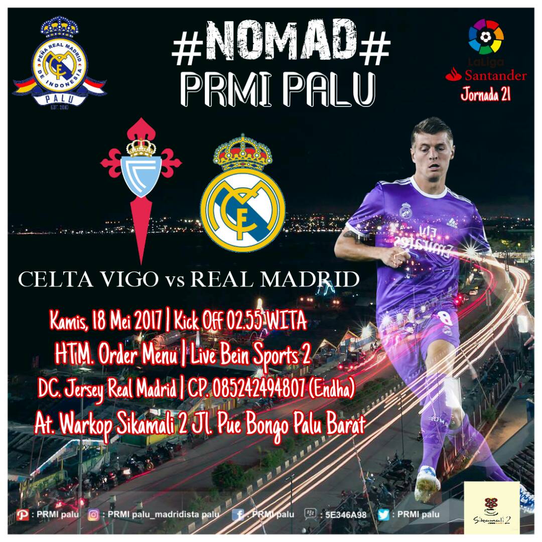 Nomad #LaLiga laga tunda jornada 21 At. Sikamali2 . Open gate : 00:00 wita #HalaMadrid