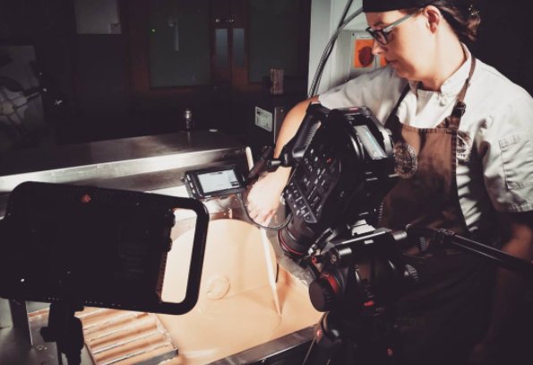 Shooting in the <a href="/KernowChocolate/">Kernow Chocolate</a> chocolate factory... life is hard sometimes!