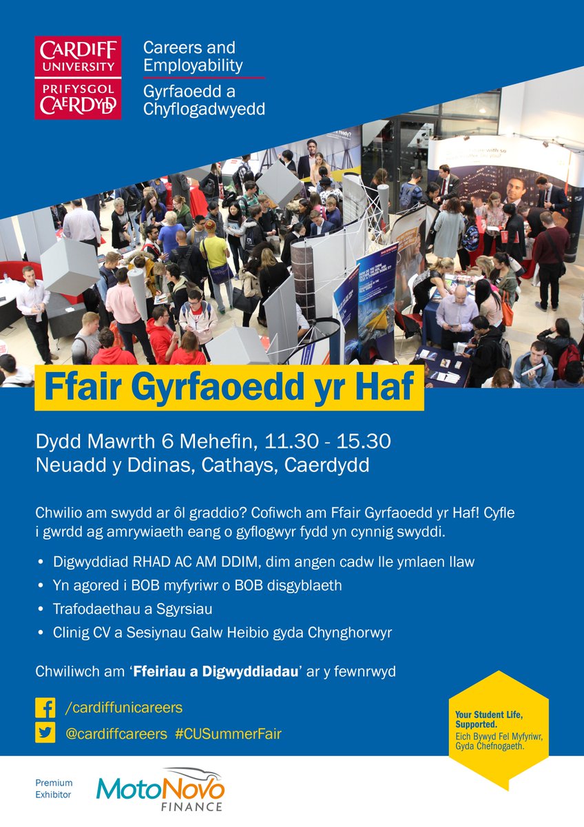 CardiffCareers's tweet image. @CompScienceCU @COMSCISociety - We have great companies looking to chat with ComSci students at #CUSummerFair - 💻ow.ly/wdep30bNrjL