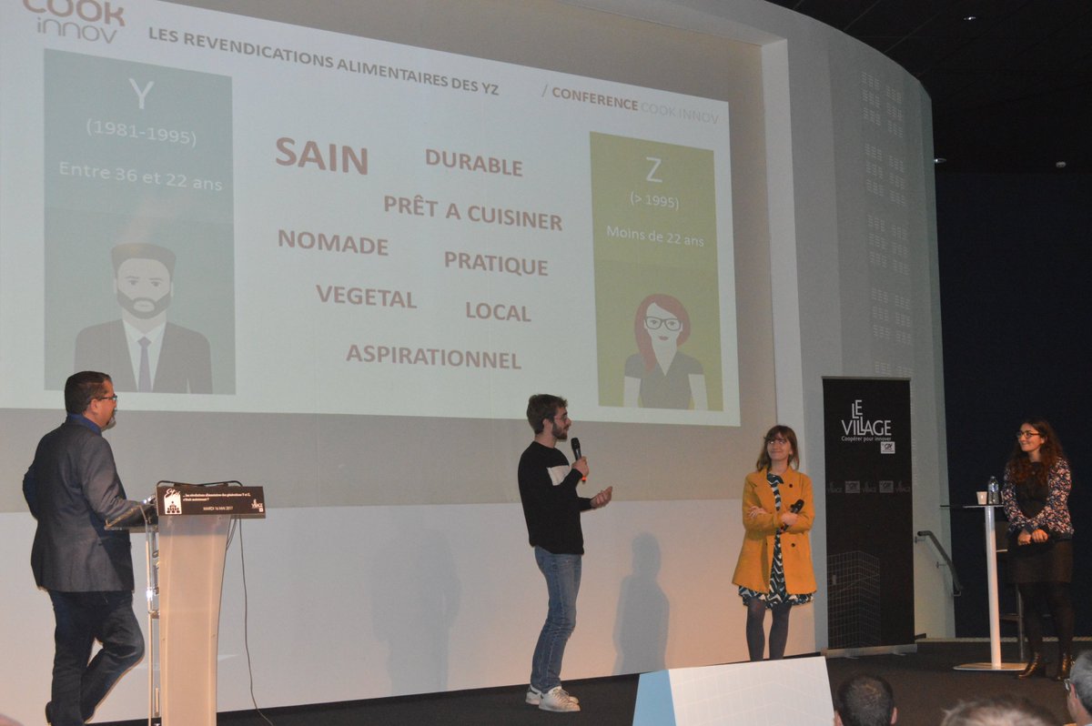 ELeCorre_Terra's tweet photo. Conférence #CookInnov @LeVillagebyCA22 sur la génération Z(-22ans) "Le produit alimentaire doit être un produit santé pour eux et la planète https://t.co/K4394um2PE