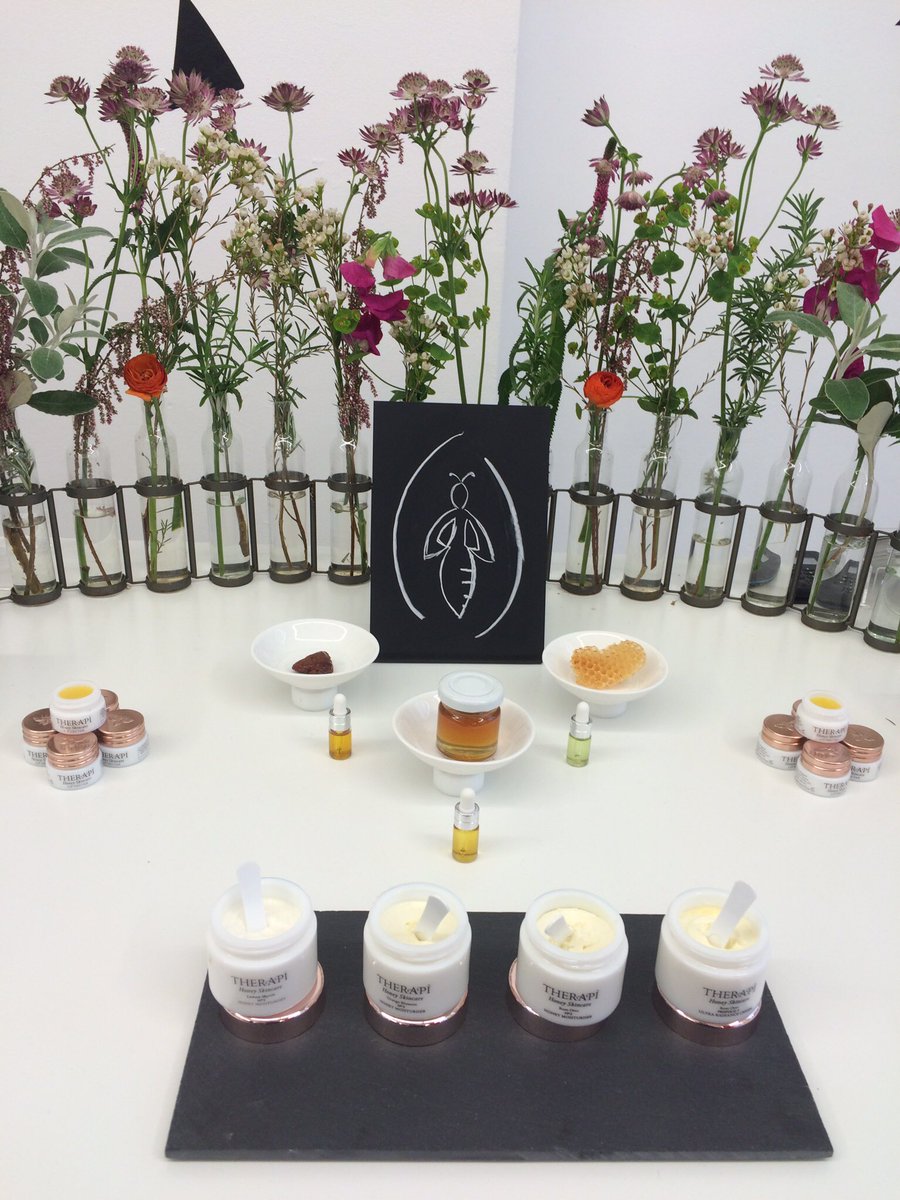 The beautiful <a href="/LoveTherapi/">Therapi</a> display at the <a href="/SoilAssociation/">Soil Association</a> #OBWW pop up 🐝