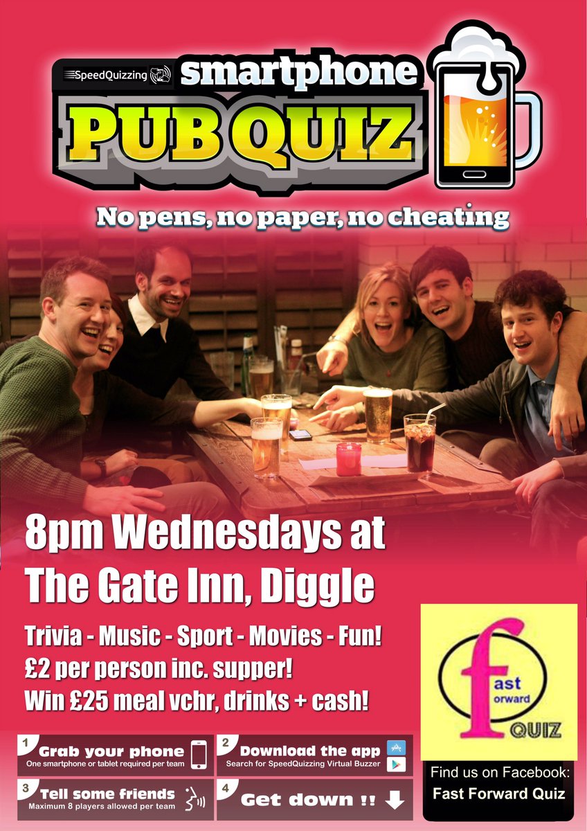 Ok Braniacs, try and beat the champs tonight at our smart quiz. Supper included and tonight it's Stew and dumplings!! 8pm sharp!