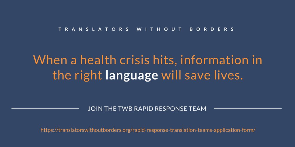 CLEARGlobalOrg's tweet photo. Urgently looking for ENG/FR > #Ligenza #Benza volunteer #translators to respond to #Ebola outbreak in #DRC. Apply https://t.co/MCm3YQPubt https://t.co/KX9TcTs1Bu