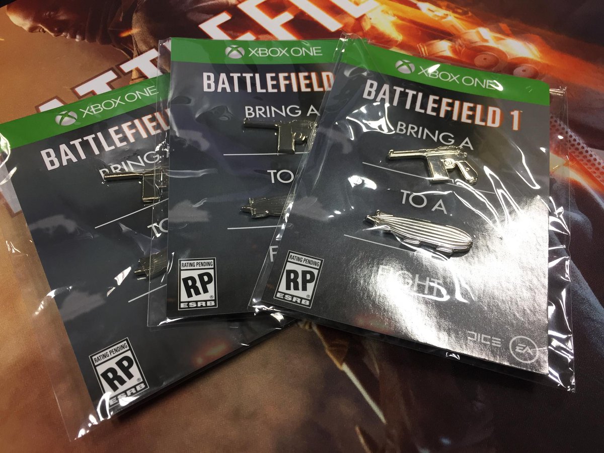 BattlefieldEAFR's tweet image. Concours #SWAG ! Remportez ces pin's #Battlefield 1 : RT &amp;amp; Follow et RDV à 17h pour savoir si vous faites partie des 3 tirés au sort ! 😉