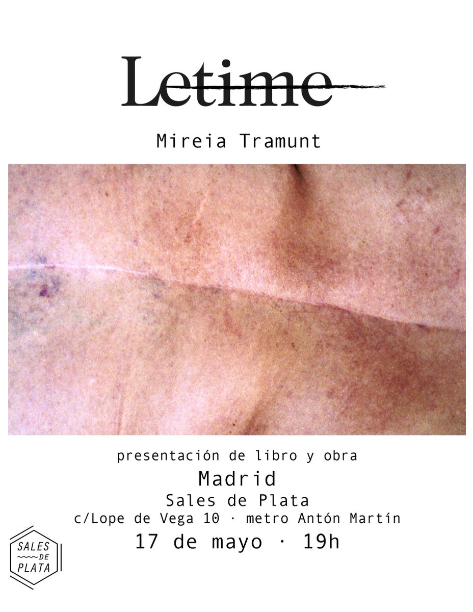Esta tarde se van a cocer cosas muy bonitas en nuestro local gracias a Mireia Tramunt y su LETIME a las 19h en Lope de Vega