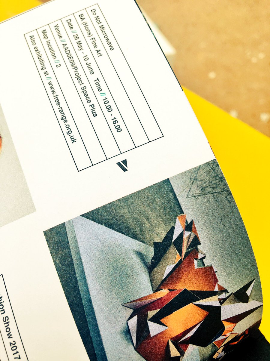 DMicrowave's tweet photo. Pick up your festival of creativity catalogue to get the dates of all the universities final degree shows! #festivalofcreativity #DNM https://t.co/5uuRDI8UHB